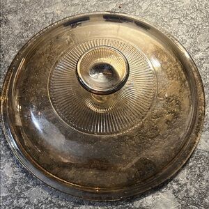 Vintage Pyrex Visions  Brown Glass Replacement Lid. Exc condition
